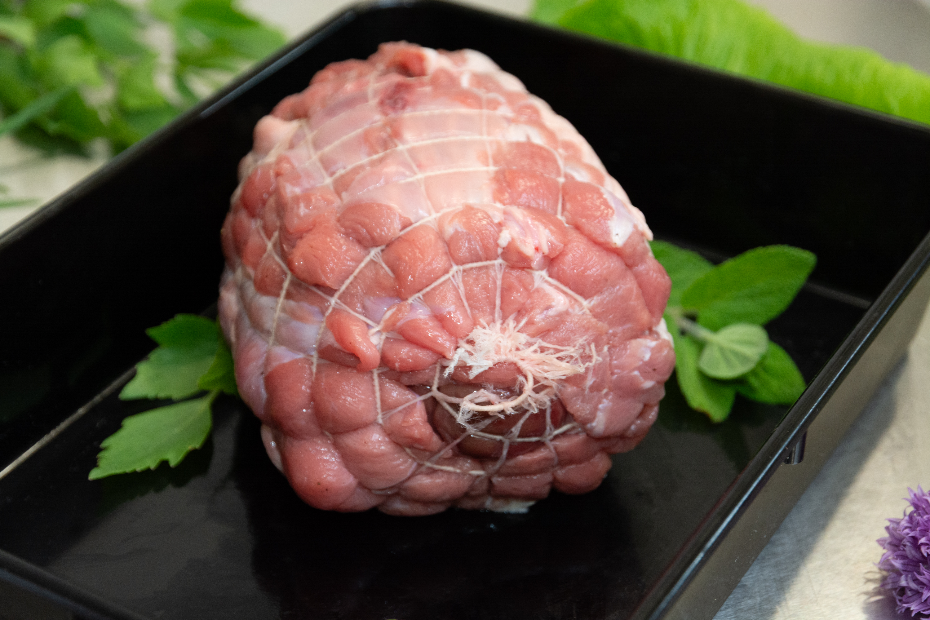 Kalbswickelbraten mit Niere gefüllt